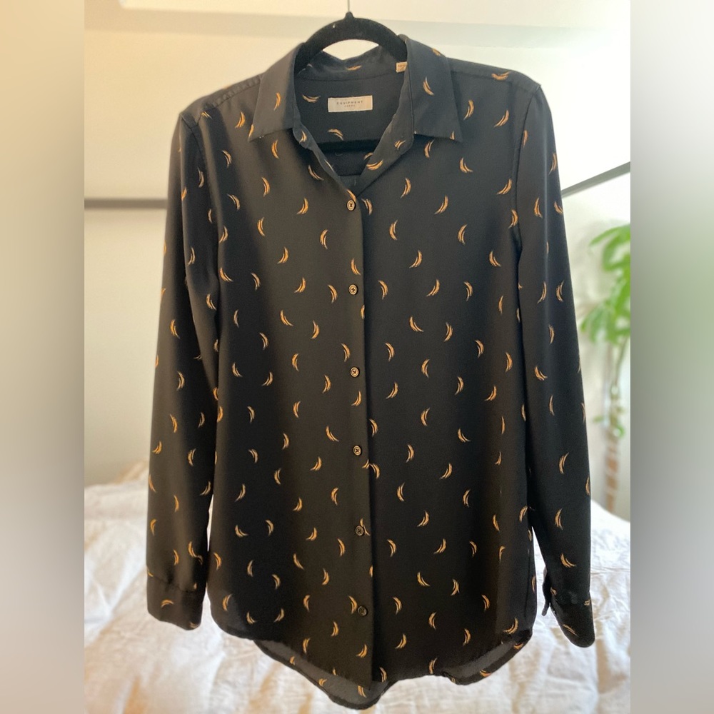 Equipment Signature Silk Shirt Size M